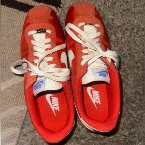 Nike Crimson and White Athletic Shoes